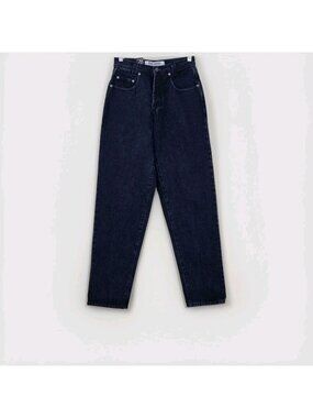 VTG 90s Blue Rodeo Jeans Women 28R Dark Blue High Waisted Loose Fit Western Edgy